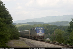 Amtrak 51 West at Nicelytown